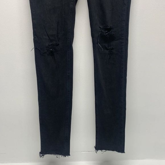 rag & bone Maternity Jeans Black Denim Skinny Legging Night Ripped NWT New 29 - Picture 8 of 14